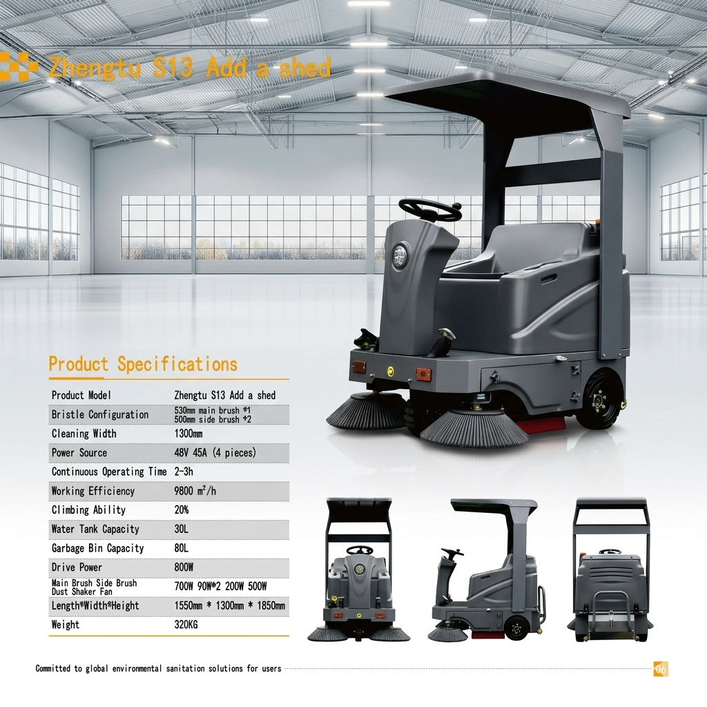 zhengtu-s13-add-a-shed-ride-on-sweeper-enhanced-protection-for-efficient-cleaning