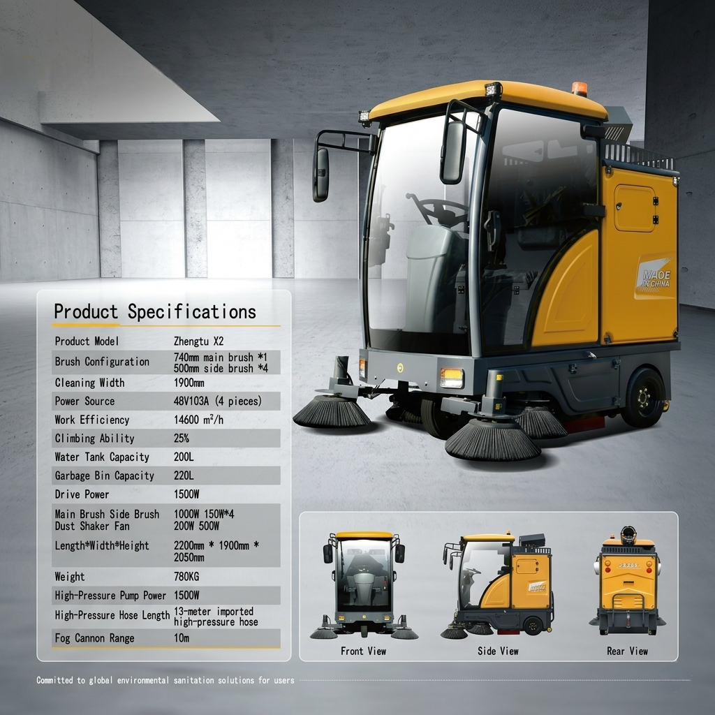 zhengtu-x2-ride-on-road-sweeper-high-performance-industrial-cleaning-machine